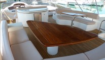 Motor Yacht LUCKY BEAR -  Flybridge al fresco dining